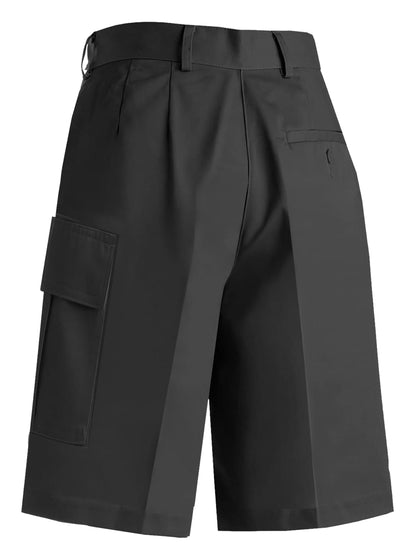 Women's Blended Chino Cargo Shorts - 8473 - Black