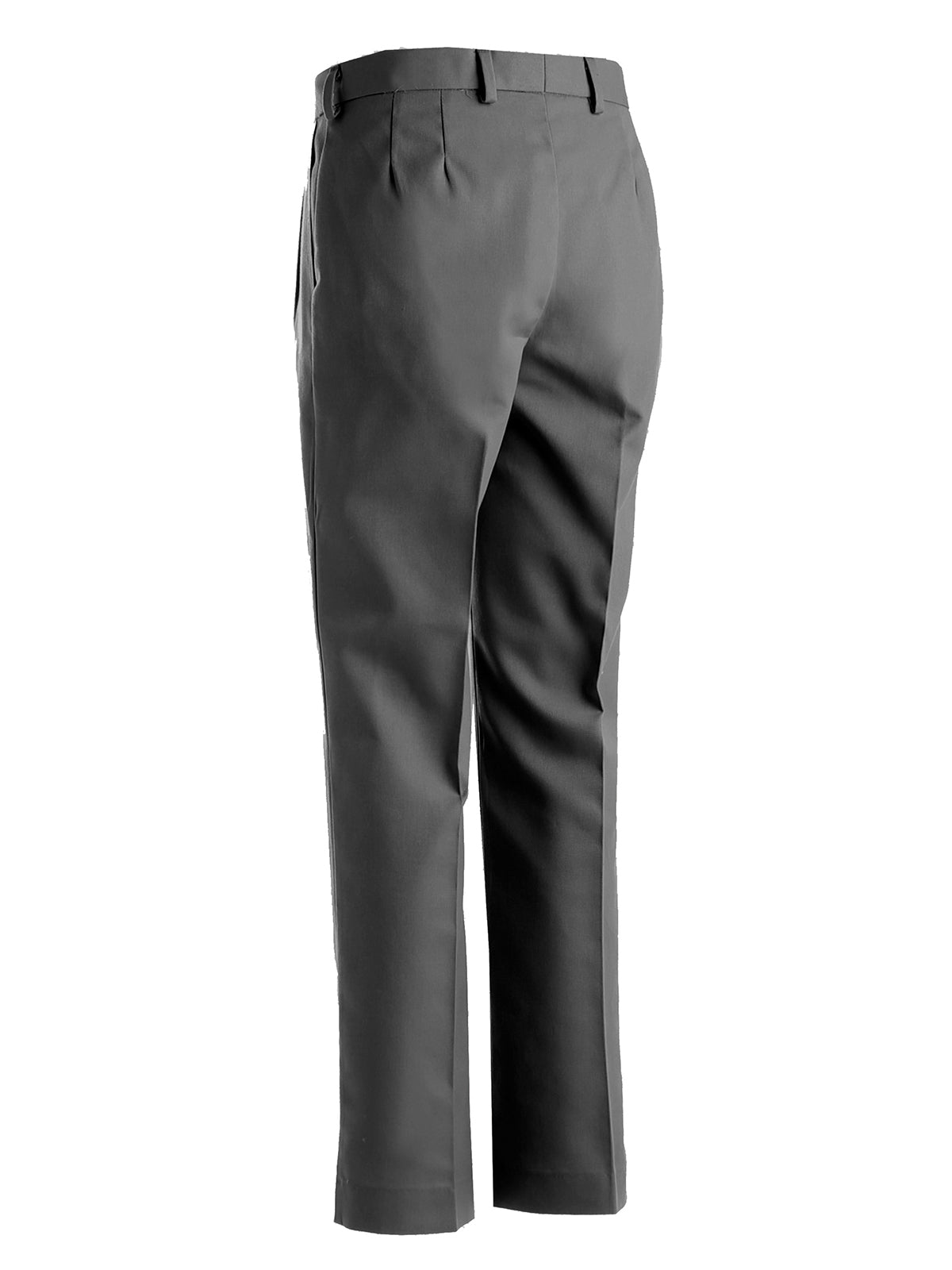 Women's Flat Front Pant - 8519 - Dark Grey