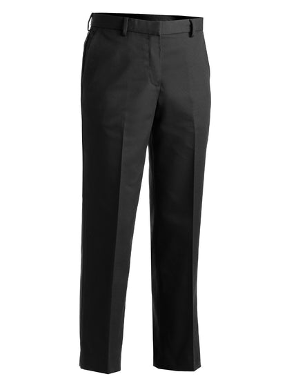 Women's Flat Front Pant - 8519 - Black