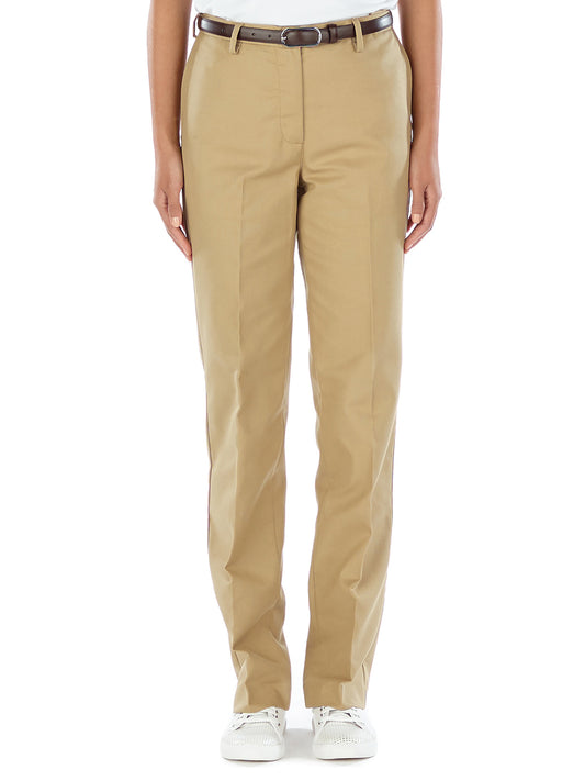 Women's Business Chino Flat Front Pant - 8576 - Khaki