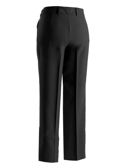 Women's Flat Front Pant - 8760 - Black