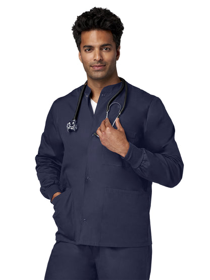 Unisex 4-Pocket Snap Front Jacket - 14780 - Navy