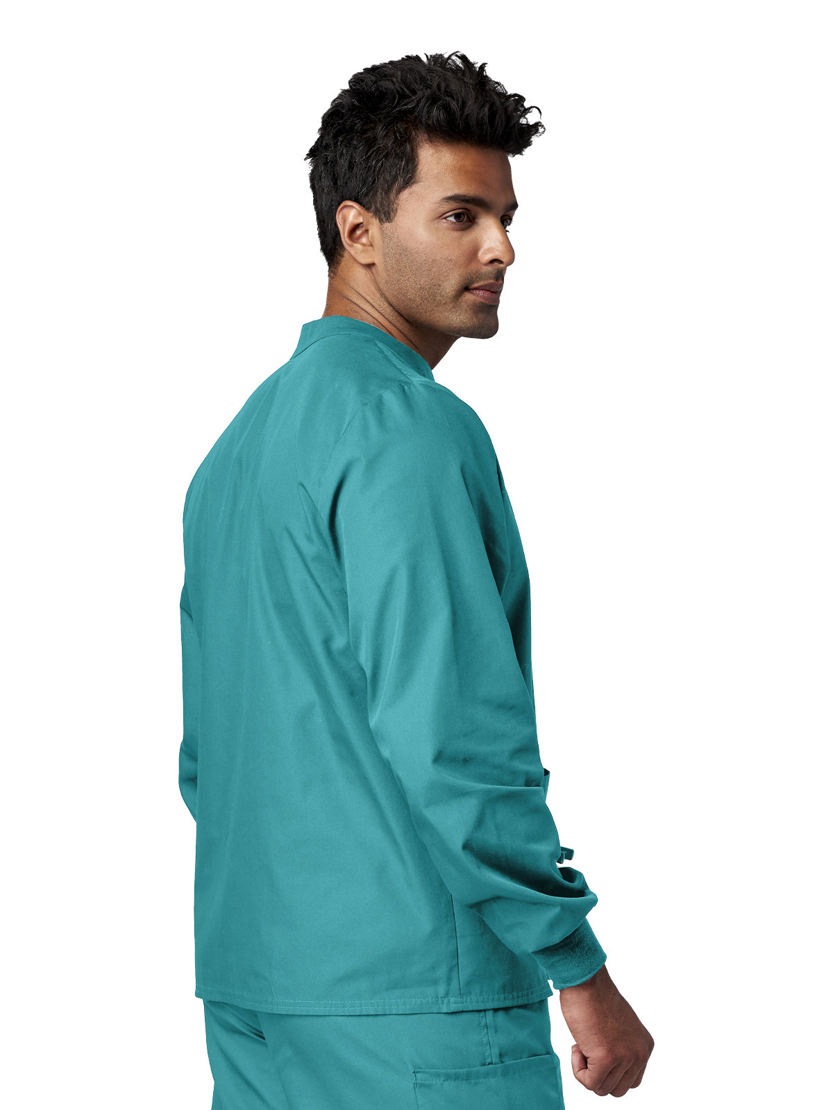 Unisex 4-Pocket Snap Front Jacket - 14780 - Teal