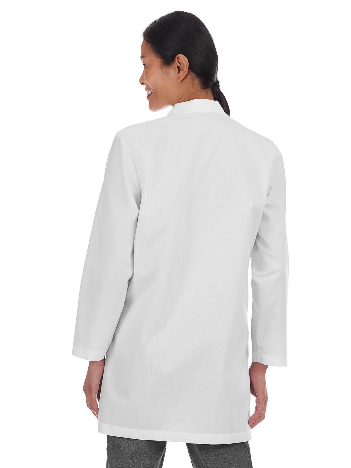 Women's Three-Pocket 33" Slim Mid-Length Lab Coat - 15000 - White