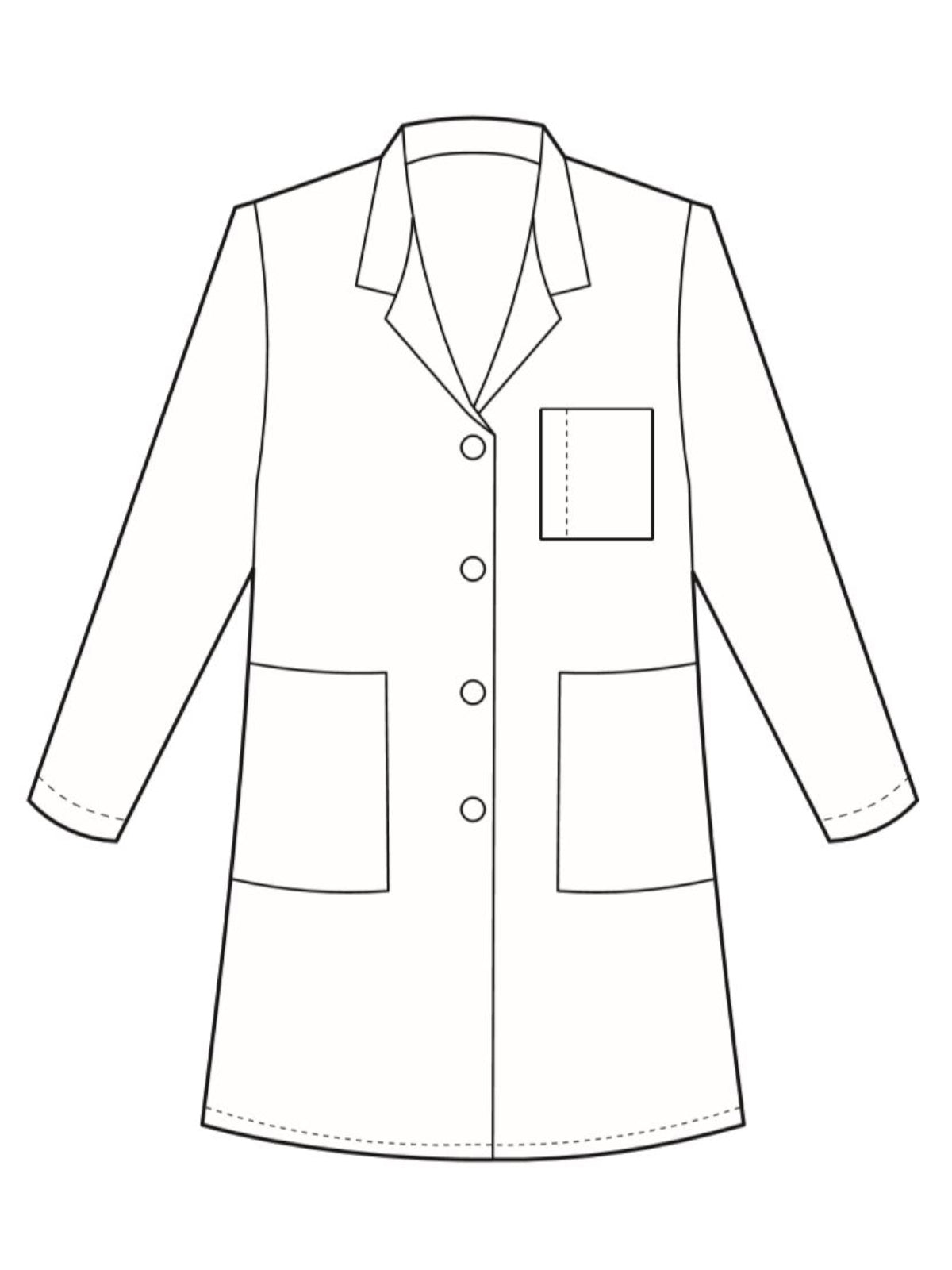 Women's 33" Lab Coat - 15000 - White