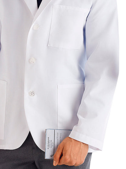 Men's Three-Pocket 30" Consultation Lab Coat - 15103 - White
