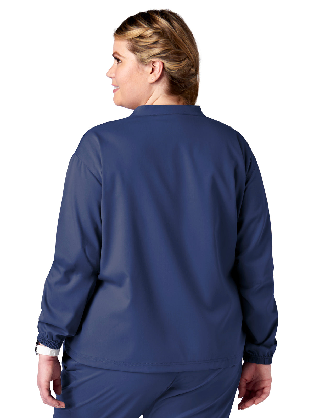 Unisex 2-Pocket Zip Front Scrub Jacket - 15220 - New Navy