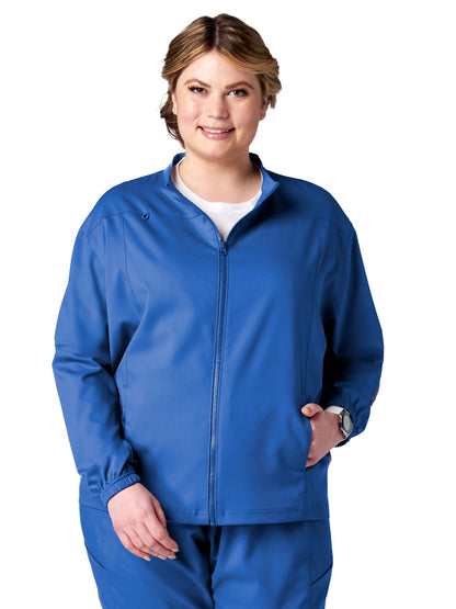 Unisex 2-Pocket Zip Front Scrub Jacket - 15220 - Royal