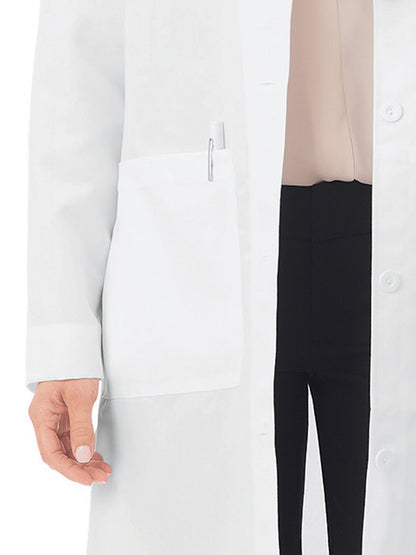 Women's Five-Pocket 37" Full-Length Long Lab Coat - 1964 - White