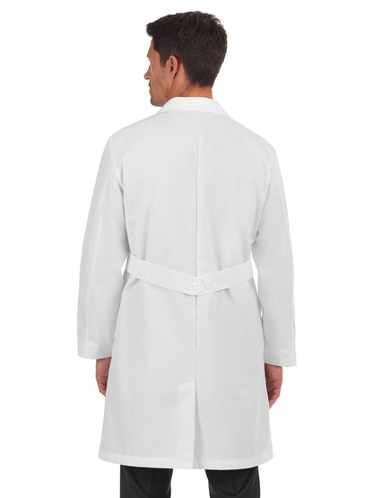Men's Five-Pocket 40" Full-Length Long Lab Coat - 267 - White