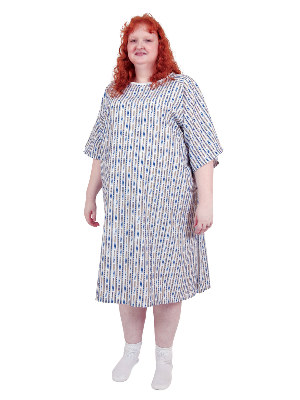 Unisex Patient Gown - 45261 - Aztec Print