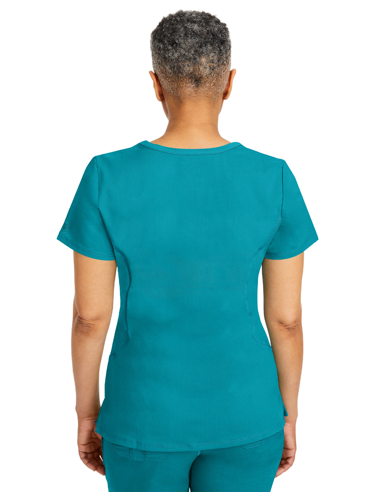 Women's Stylish V-Neck Top - 2245 - Teal