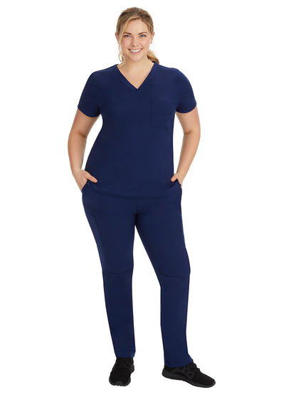 Women's Two-Way Stretch Fabric Top - 2321 - Navy