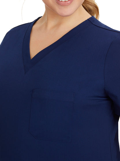 Women's Two-Way Stretch Fabric Top - 2321 - Navy