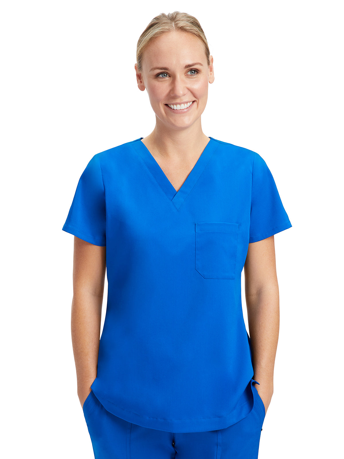 Women's Two-Way Stretch Fabric Top - 2321 - Royal