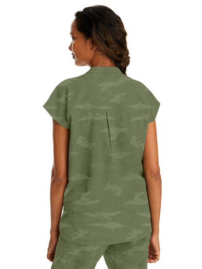 Women's Mandarin Style Top - 2352 - Olive