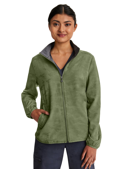 Women's Zipper Front Jacket - 5030 - Olive