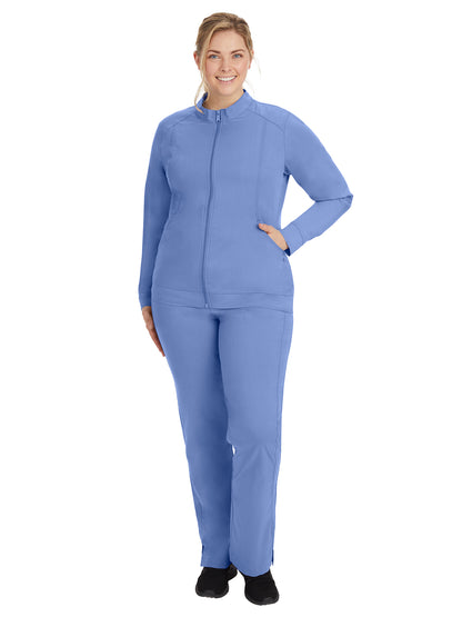 Women's Mandarin Collar Scrub Jacket - 5038 - Ceil