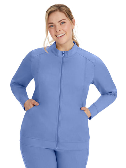 Women's Mandarin Collar Scrub Jacket - 5038 - Ceil