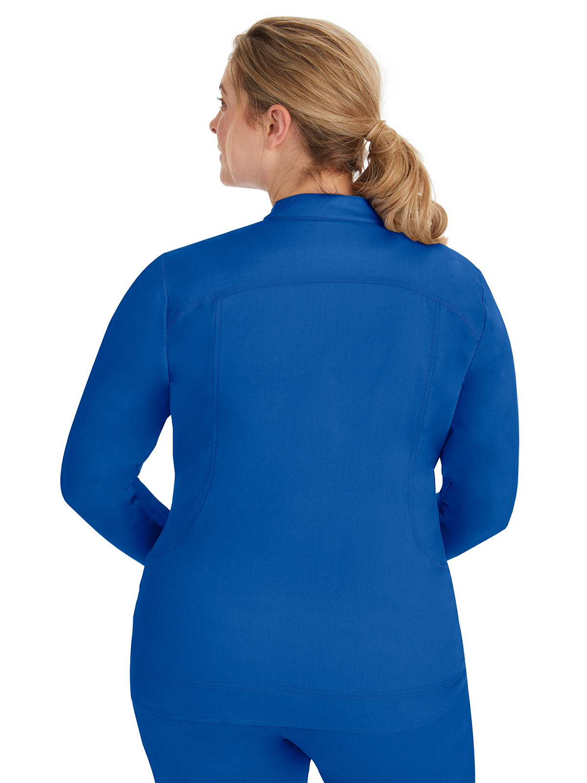 Women's Mandarin Collar Scrub Jacket - 5038 - Royal