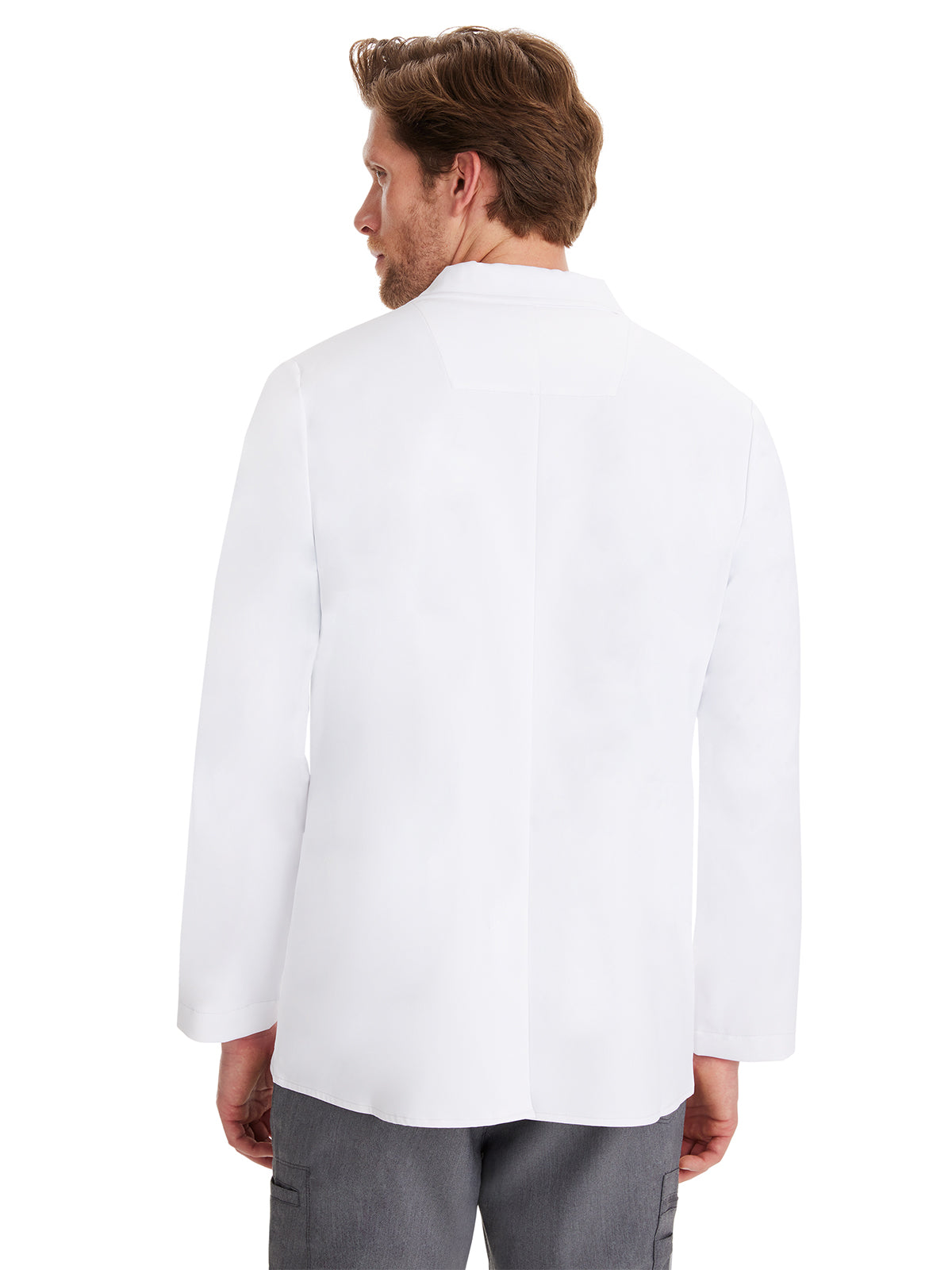 Men's Classic Notched Lapel Lab Coat - 5150 - White