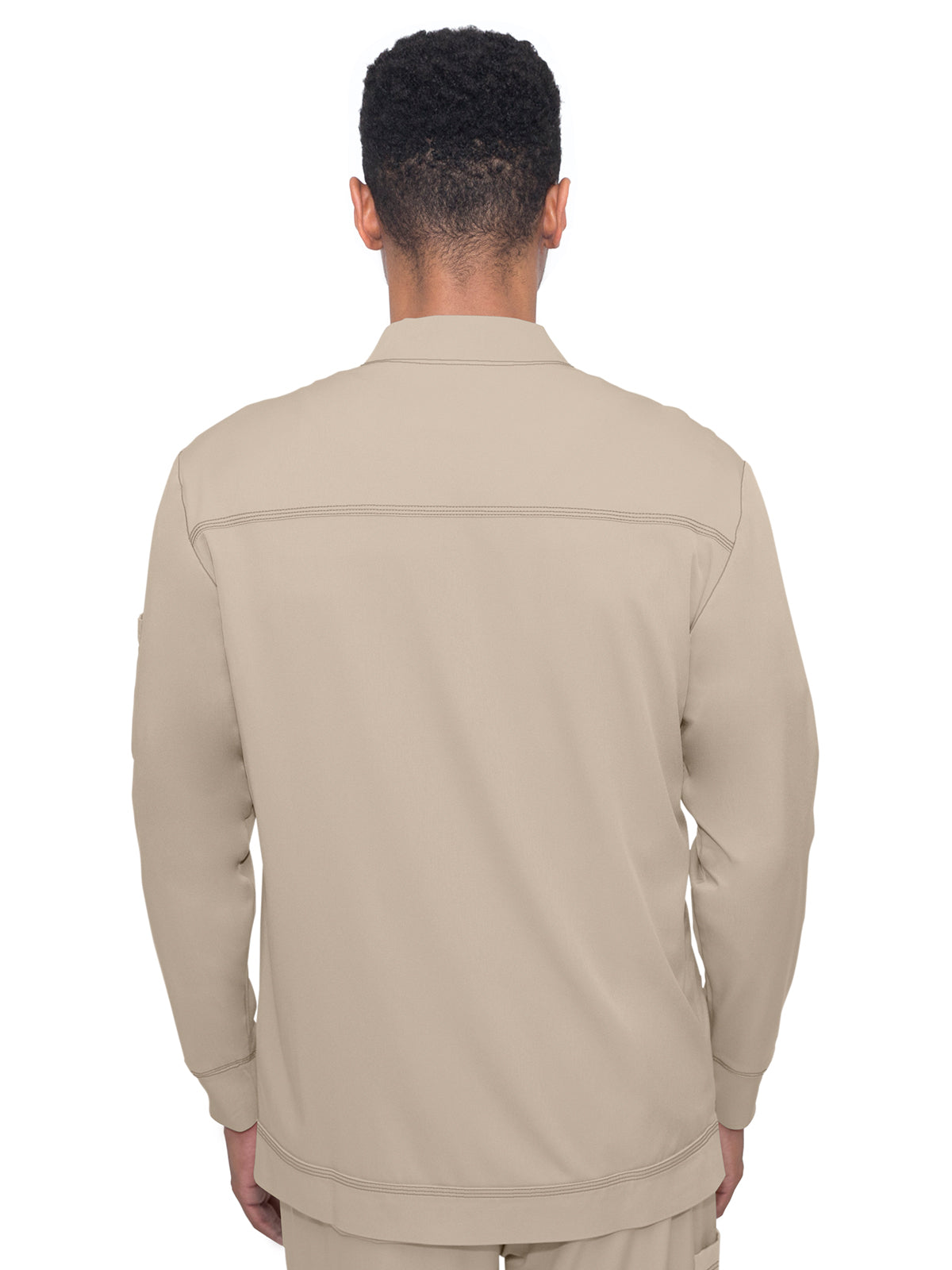 Men's Zip Closure Scrub Jacket - 5590 - Khaki