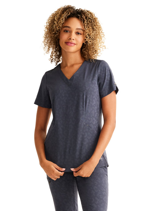 Women's Jolie Scrub Top - 601 - Pewter