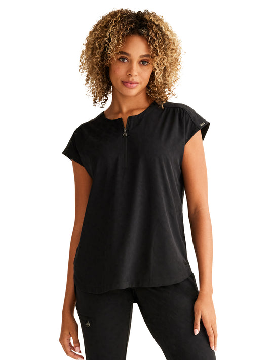 Women's Jayden Scrub Top - 602 - Black