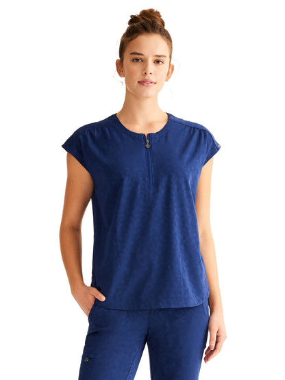 Women's Jayden Scrub Top - 602 - Navy