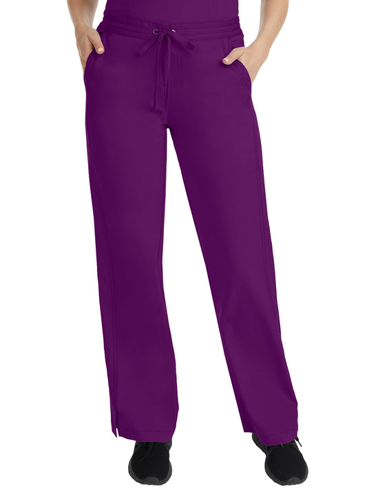 Women's Flat Front Pant - 9095 - Eggplant