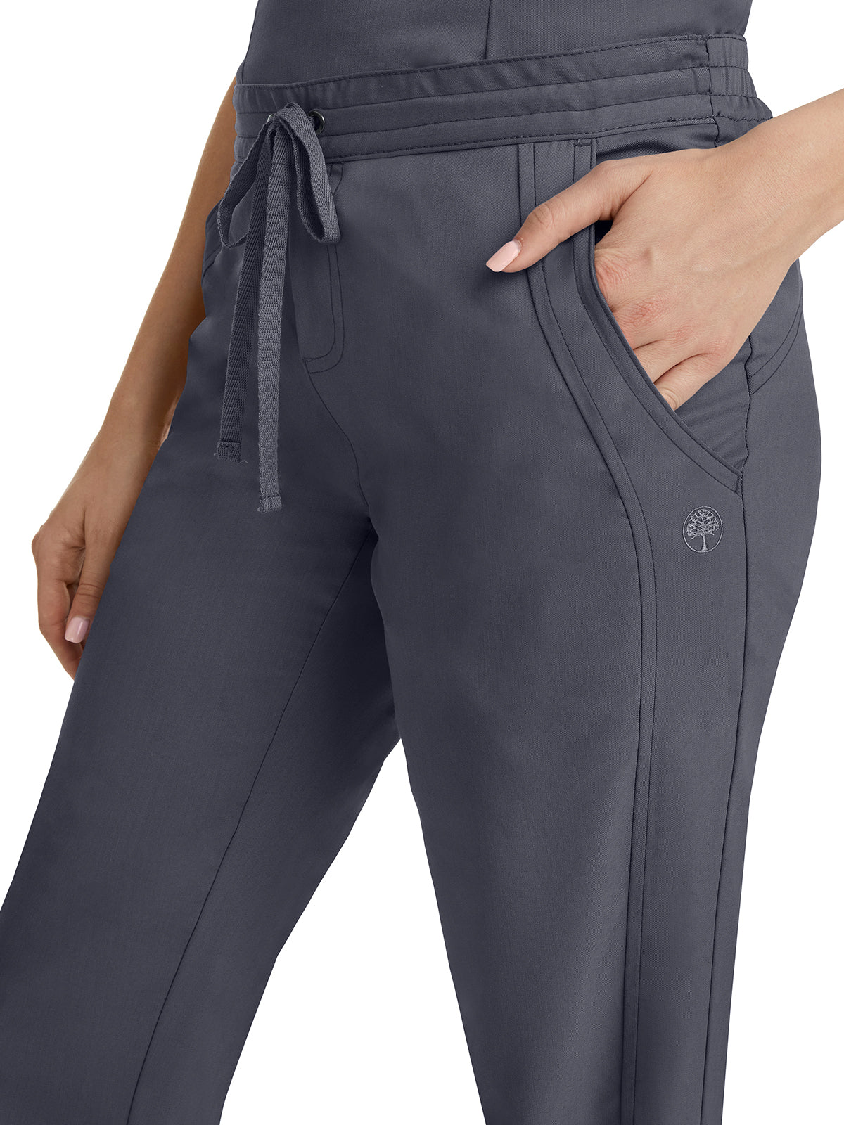 Women's Flat Front Pant - 9095 - Pewter