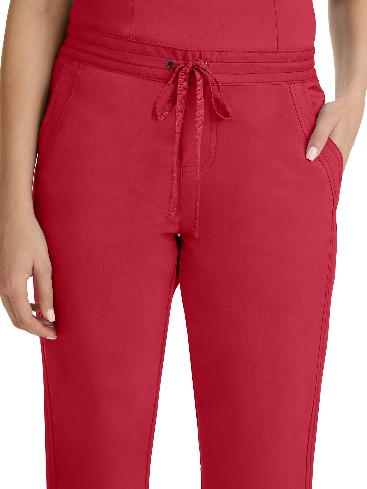 Women's Flat Front Pant - 9095 - Red