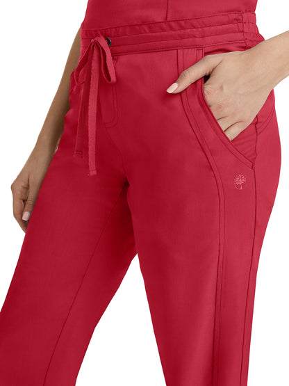 Women's Flat Front Pant - 9095 - Red