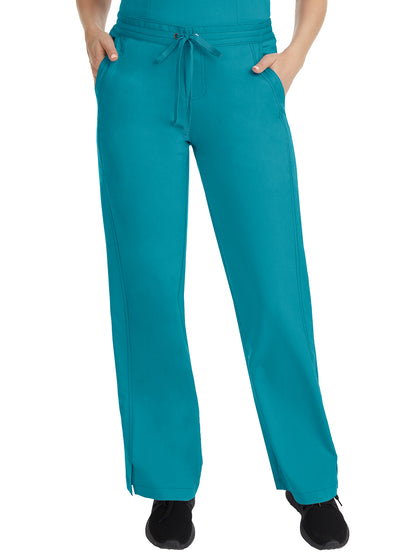 Women's Flat Front Pant - 9095 - Teal