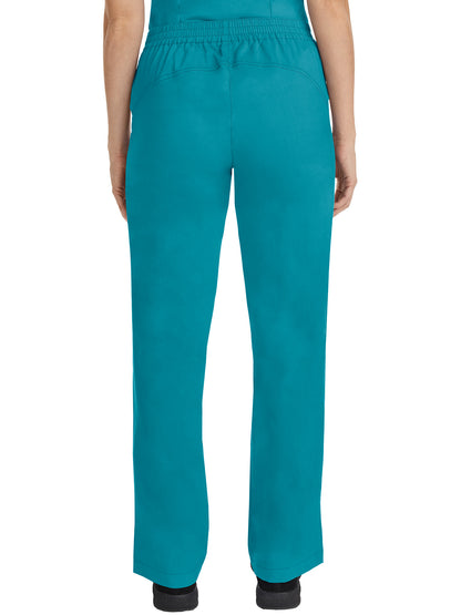 Women's Flat Front Pant - 9095 - Teal