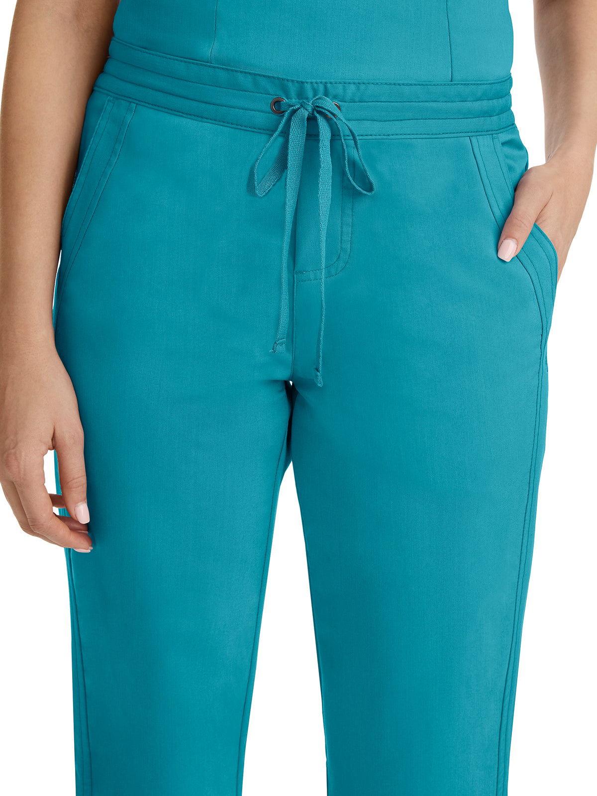 Women's Flat Front Pant - 9095 - Teal