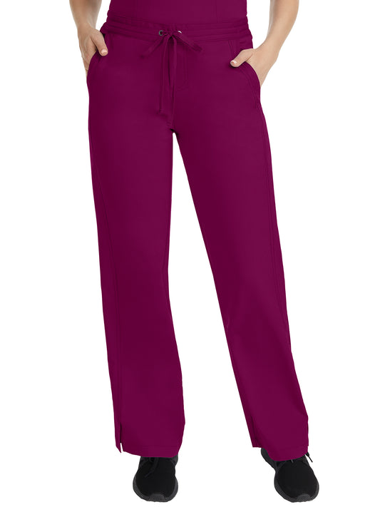 Women's Flat Front Pant - 9095 - Wine