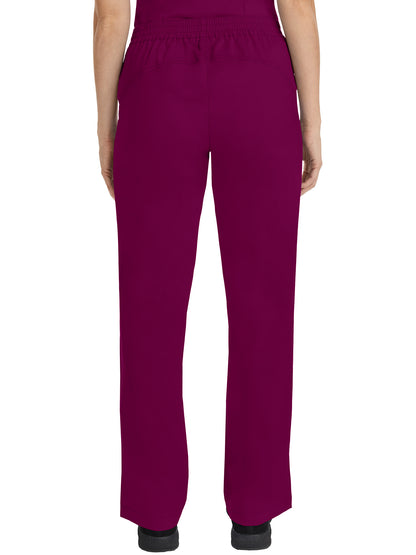 Women's Flat Front Pant - 9095 - Wine