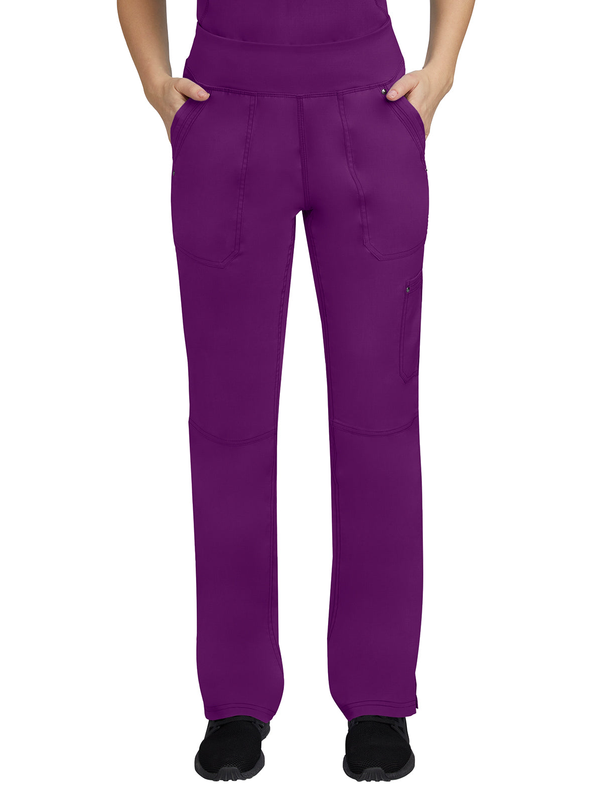 Women's Yoga Waistband Pant - 9133 - Eggplant