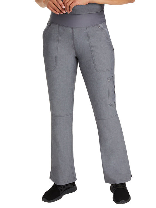 Women's Yoga Waistband Pant - 9133 - Heather Grey