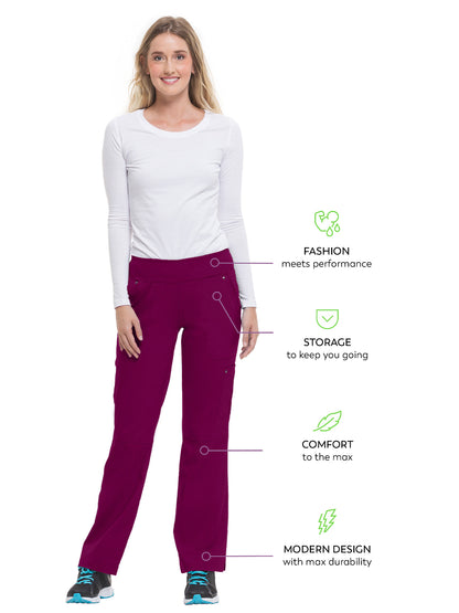 Women's Yoga Waistband Pant - 9133 - Wine