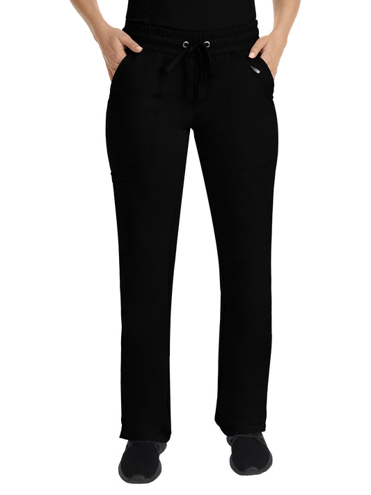 Women's Elastic Waistband Pant - 9139 - Black