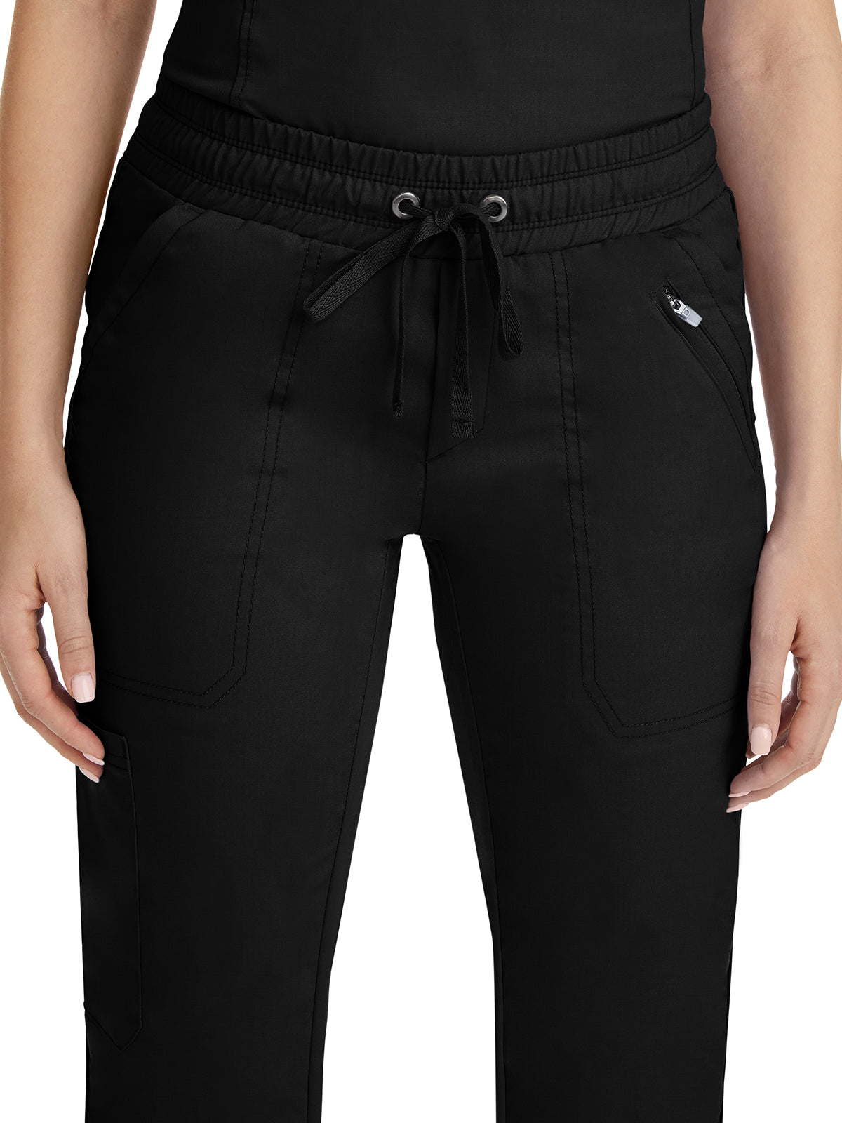 Women's Elastic Waistband Pant - 9139 - Black