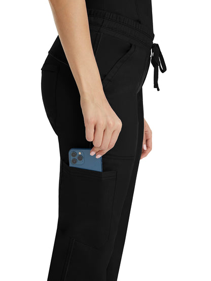 Women's Elastic Waistband Pant - 9139 - Black