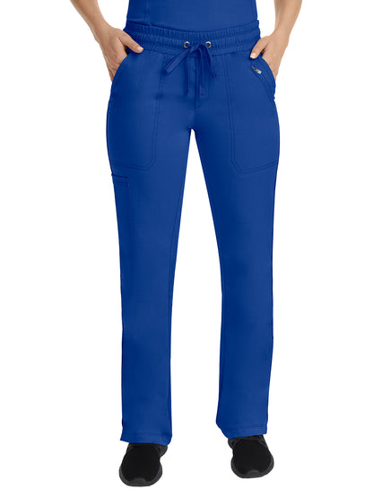 Women's Elastic Waistband Pant - 9139 - Galaxy Blue