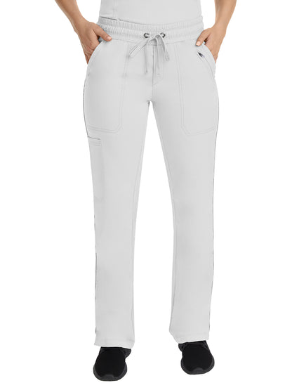 Women's Elastic Waistband Pant - 9139 - White