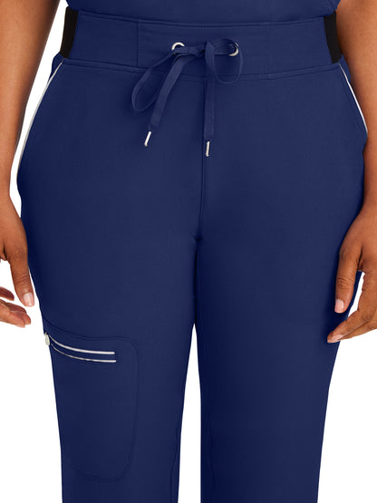 Elastic Back Waistband Drawstring Pant - 9151 - Navy