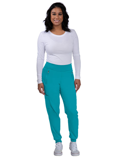 Women's Yoga Waistband Pant - 9233 - Teal