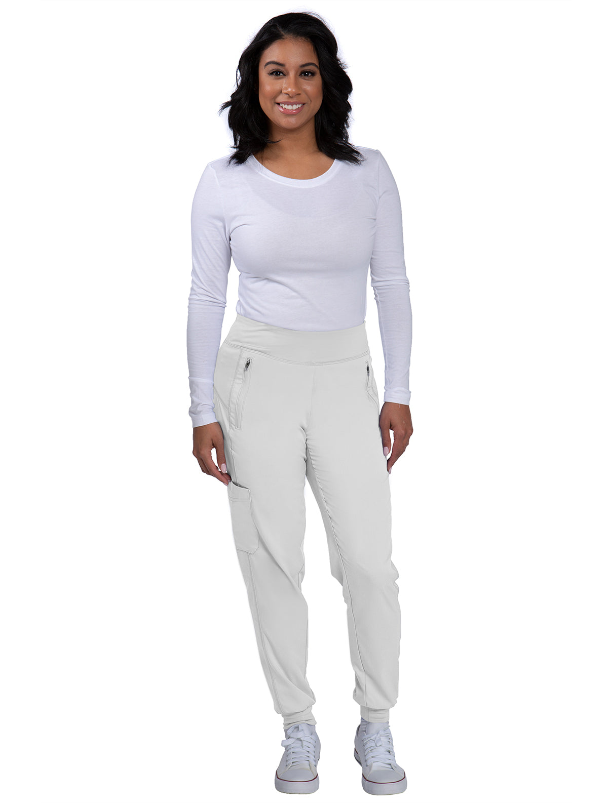 Women's Yoga Waistband Pant - 9233 - White