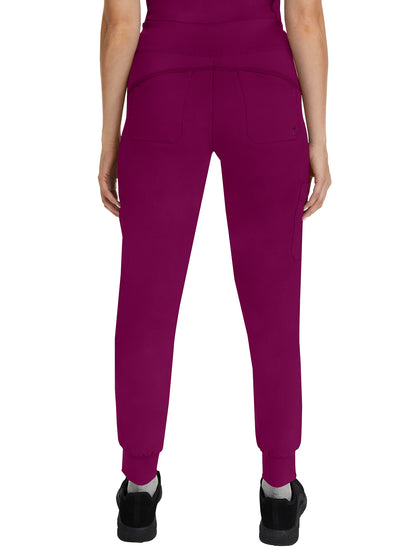 Women's Yoga Waistband Pant - 9233 - Wine